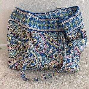 Vera Bradley - Quilted Paisley Tote Bag - Blue Multi